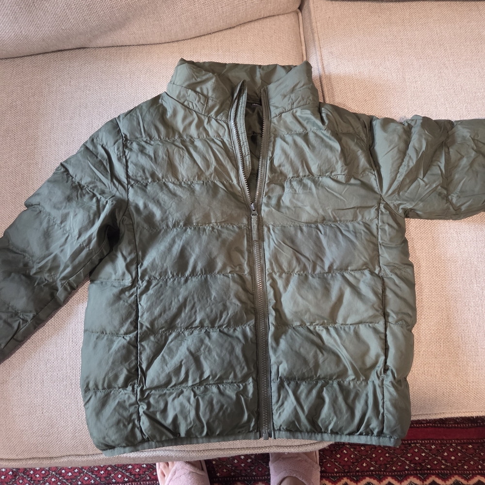 Uniqlo Kids Olive Puffer Jacket